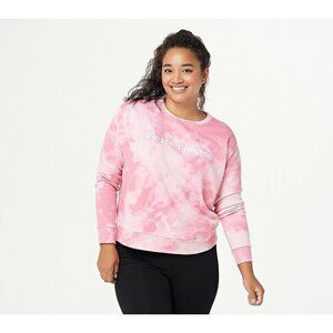 Ali & Mally x Peace Love World Tie Dye BLESSED MAMA Sweatshirt Size XS Pink NEW